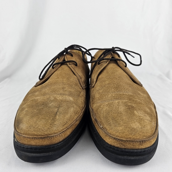 Michael Toschi Balboa Brown Leather Shoes Made In Italy Size 11 Superfeet Insole - Picture 4 of 9